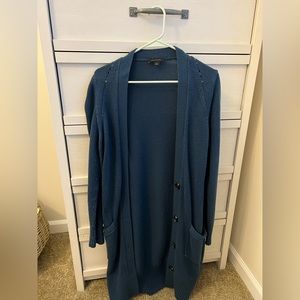 Ann Taylor blue cardigan with buttons